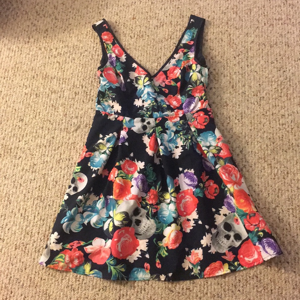 Iron fist skulls and floral sundress